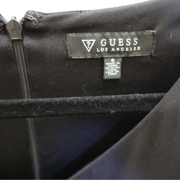 Guess Black Dress with Embellished Long Sleeves - Picture 2 of 3